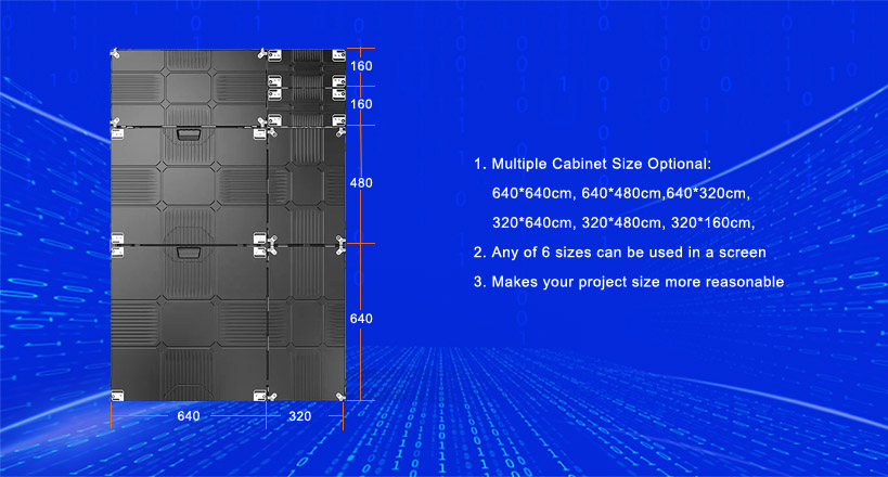 small pixel pitch led display cabinet