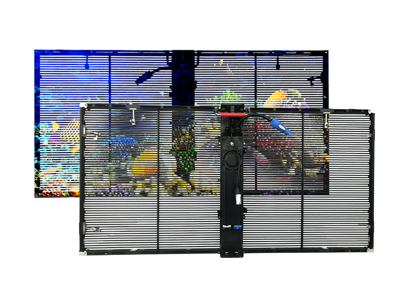 high technology transparent led stage display